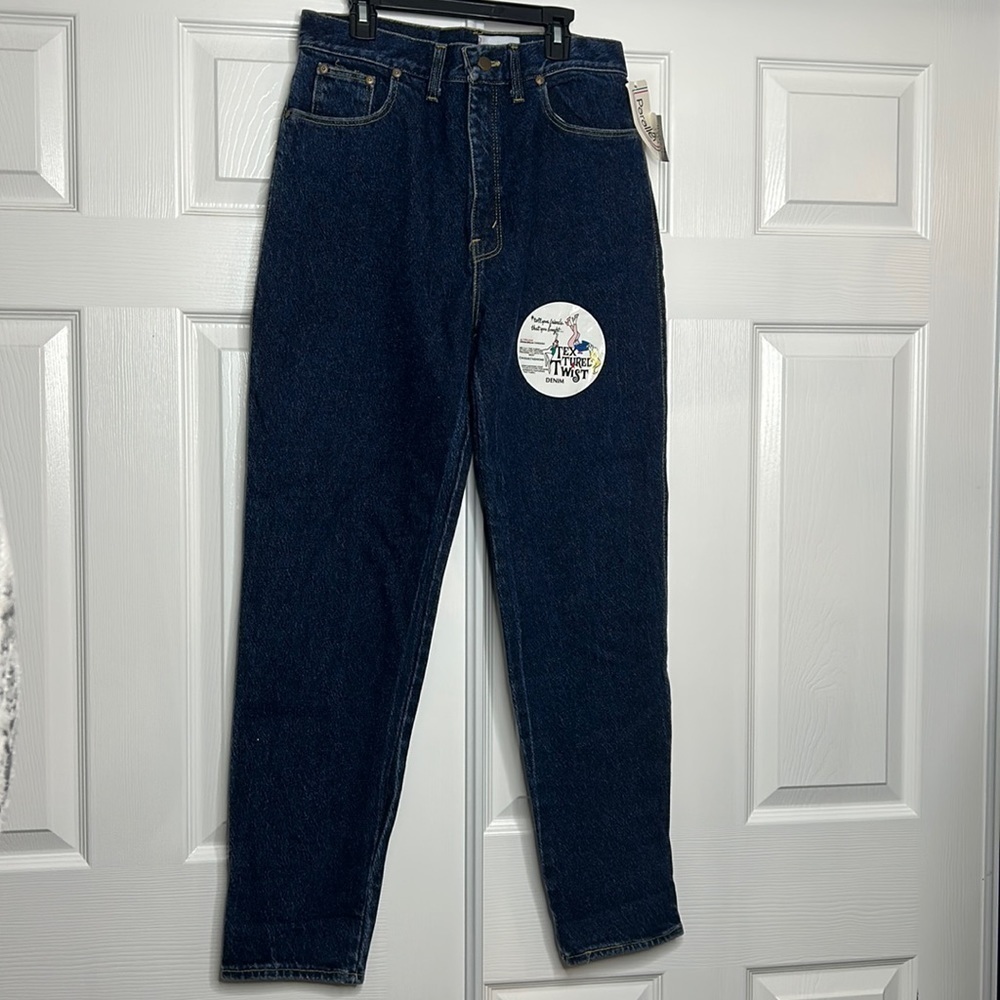 Parallel Lines Dark Wash Stone Wash High Waist 11 Vintage‎ USA